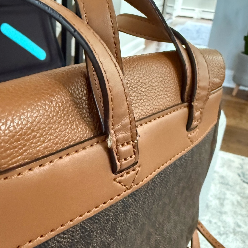 Michael Kors Tan and Brown Backpack - Picture 5 of 5